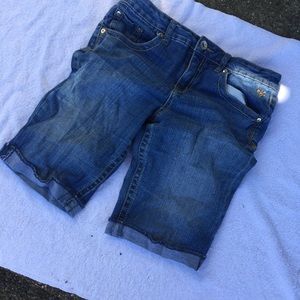 JUSTICE Medium wash denim shorts